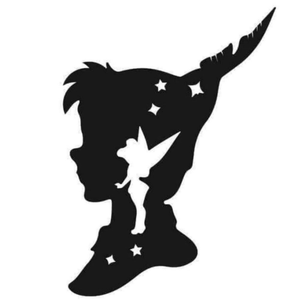Peter Pan‎ & Tinkerbell Vinyl Decal Sticker Window Laptop Disney Fairy Neverland